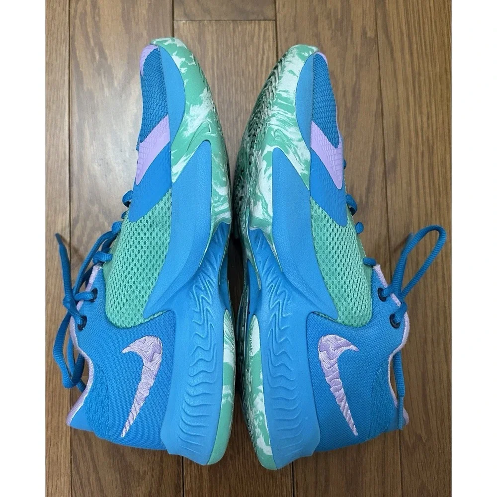 Nike Zoom Freak-4 Birthstone Shoes Boys Size 6.5Y‎ Blue Sneakers DQ0553-400